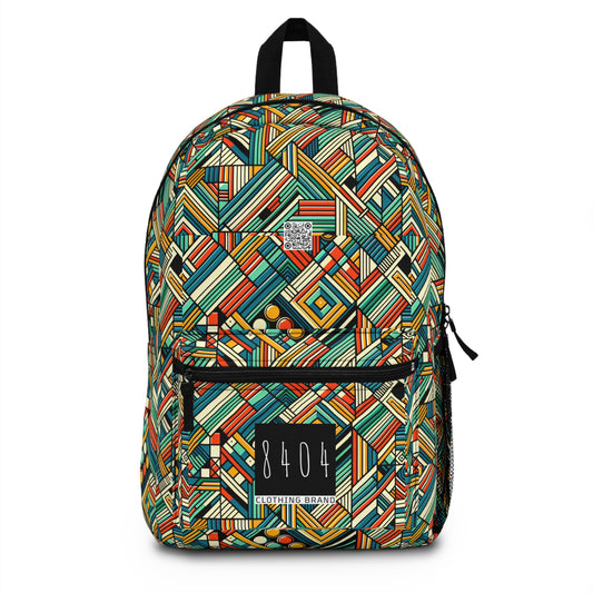 Abstract Graphic Art Modern Artistic Expression Backpack - 8404 Design-67