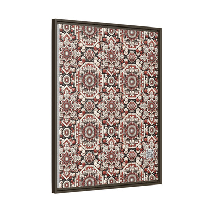 Neo Jomon Sculptural Aesthetics Artisanal Streetwear Matte Canvas, Framed (multi-Color) - 8404 Design-55 A