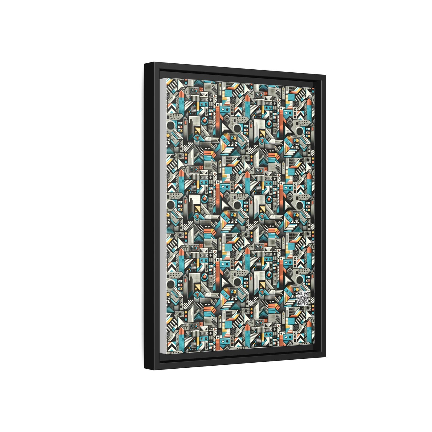 Digital Street Art Urban Street Style Matte Canvas, Framed (multi-color) - 8404 Design-81 B