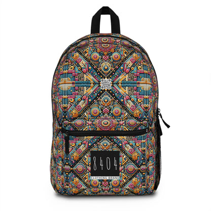 Cultural Fusion Tech Blend of Cultural Heritage With Tech-Inspired Elements Backpack - 8404 Design-58