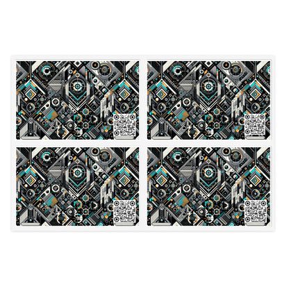 Tech-Forward Athleisure Sleek Tech Aesthetic Sticker Sheets - 8404 Design-56