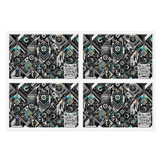 Tech-Forward Athleisure Sleek Tech Aesthetic Sticker Sheets - 8404 Design-56