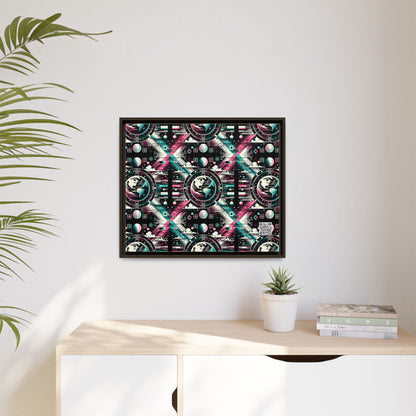 Digital Artistry Digital-native Streetwear Matte Canvas, Framed (multi-color) - 8404 Design-62 B