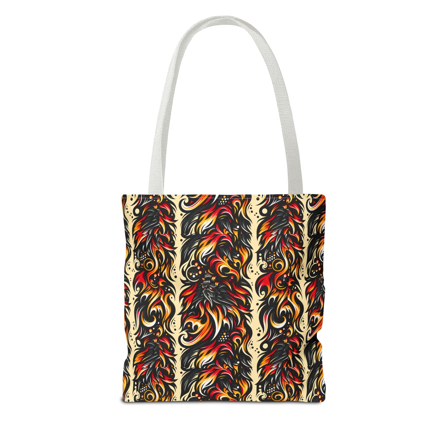 Flame Graphics Maximalist Streetwear Tote Bag - 8404 Design-65