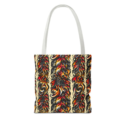 Flame Graphics Maximalist Streetwear Tote Bag - 8404 Design-65