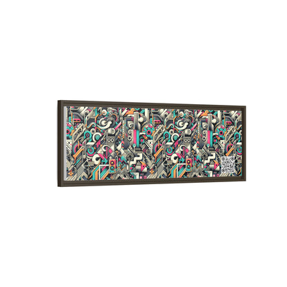 Digital Street Art Urban Street Style Matte Canvas, Framed (multi-color) - 8404 Design-74 B