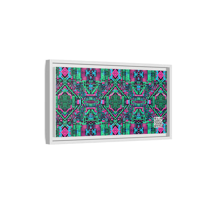 Digital Glitch Vibes Tech-Inspired Streetwear Matte Canvas, Framed (multi-Color) - 8404 Design-71 B