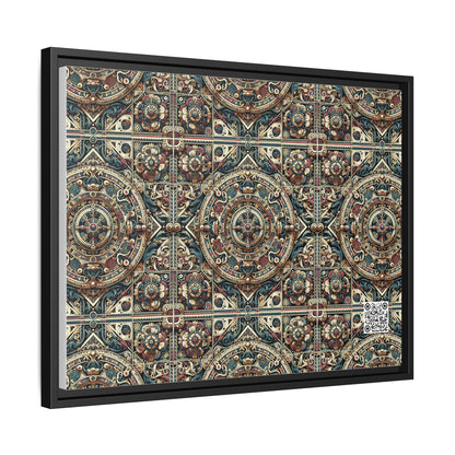 Urban Renaissance Historical Fusion With Street Edge Matte Canvas, Framed (multi-Color) - 8404 Design-57 A