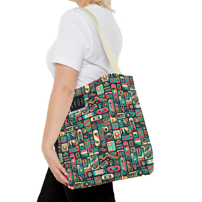 Skate Culture Revival Urban Retro Cool Tote Bag - 8404 Design-61