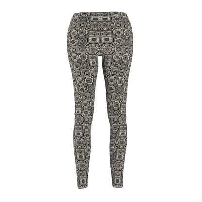 Cyber Garden Party Tech Garden Extravaganza Women's Cut & Sew Casual Leggings - 8404 Design-45