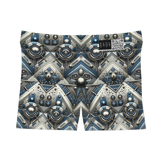 Tech Utility Fusion Tech-Forward Utility With a Futuristic Edge Women's Shorts - 8404 Design-63