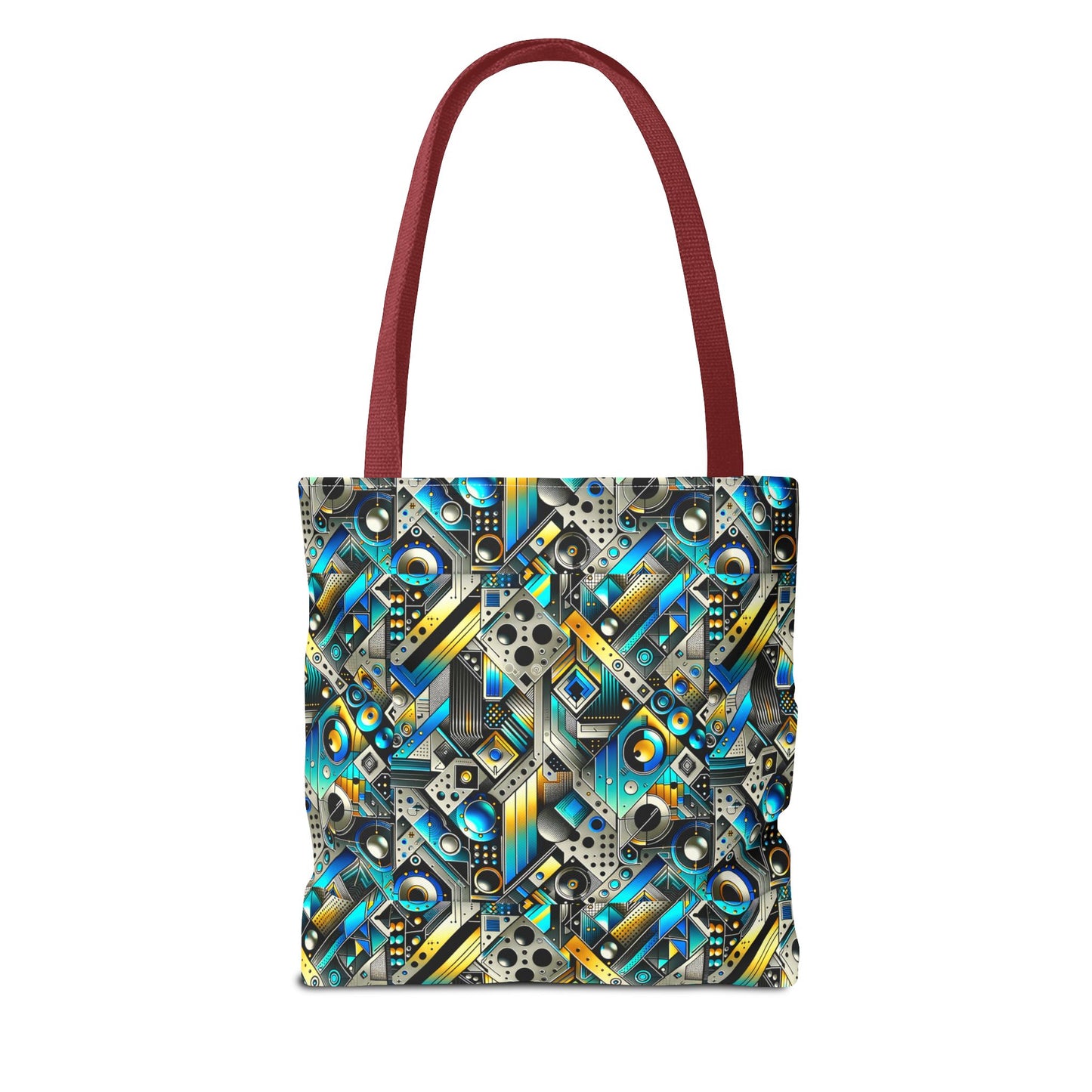 Tech Art Fusion Tech-Forward Streetwear Tote Bag - 8404 Design-50