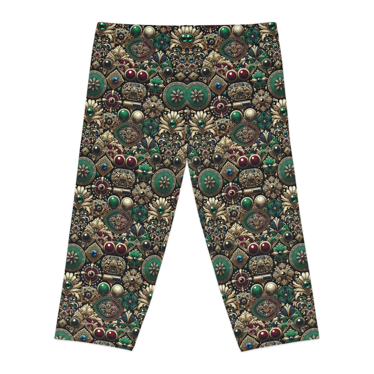 Neo-Dandyism Modern Dandy Streetwear Women's Capri Leggings - 8404 Design-54