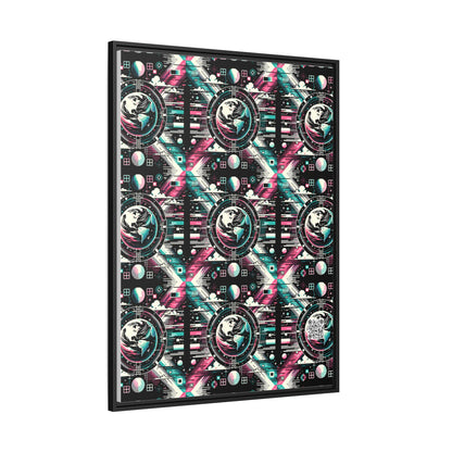 Digital Artistry Digital-native Streetwear Matte Canvas, Framed (multi-color) - 8404 Design-62 A
