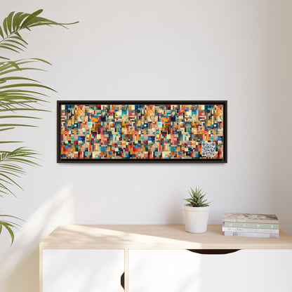 Digital Artistic Expression Artistic Streetwear Matte Canvas, Framed (multi-Color) - 8404 Design-46 B
