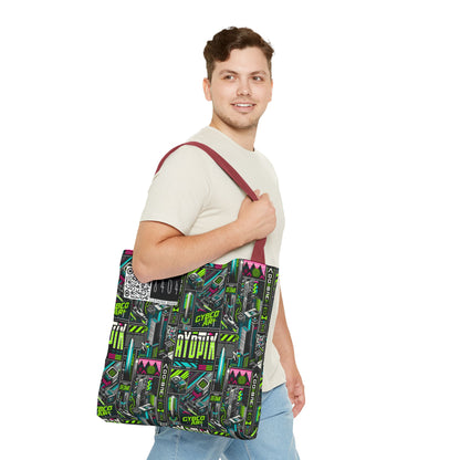 Tech-Forward Graphics Tech-Inspired Streetwear Tote Bag - 8404 Design-46
