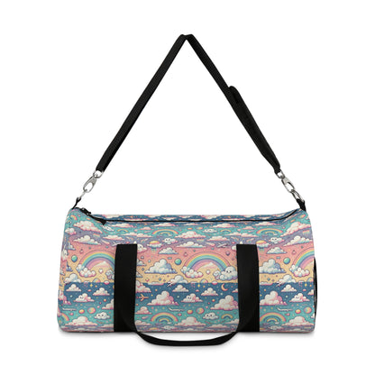 Digital Dreamland Whimsical and Nostalgic Streetwear With a Digital Twist Duffel Bag - 8404 Design-58