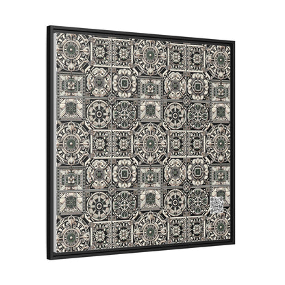 Cyber Garden Party Tech Garden Extravaganza Matte Canvas, Framed (multi-Color) - 8404 Design-45 A