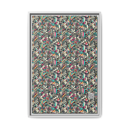 Digital Street Art Urban Street Style Matte Canvas, Framed (multi-color) - 8404 Design-74 B