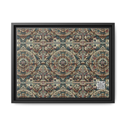 Urban Renaissance Historical Fusion With Street Edge Matte Canvas, Framed (multi-Color) - 8404 Design-57 A