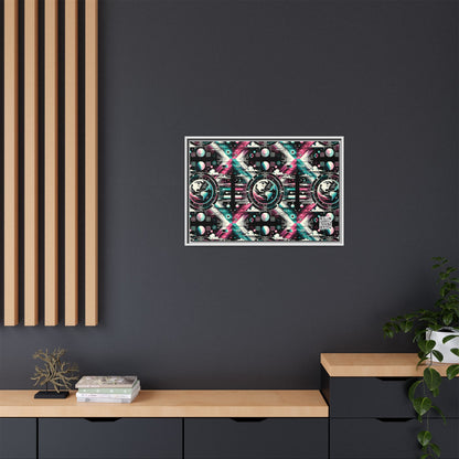 Digital Artistry Digital-native Streetwear Matte Canvas, Framed (multi-color) - 8404 Design-62 A