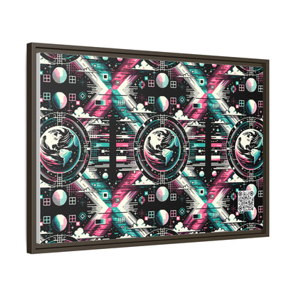 Digital Artistry Digital-native Streetwear Matte Canvas, Framed (multi-color) - 8404 Design-62 A
