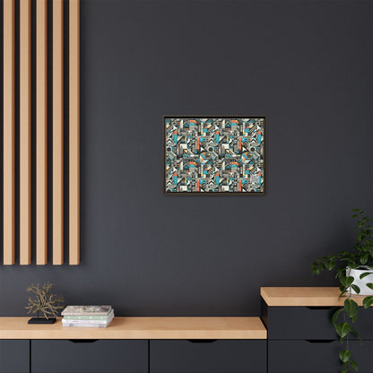 Digital Street Art Urban Street Style Matte Canvas, Framed (multi-color) - 8404 Design-81 A