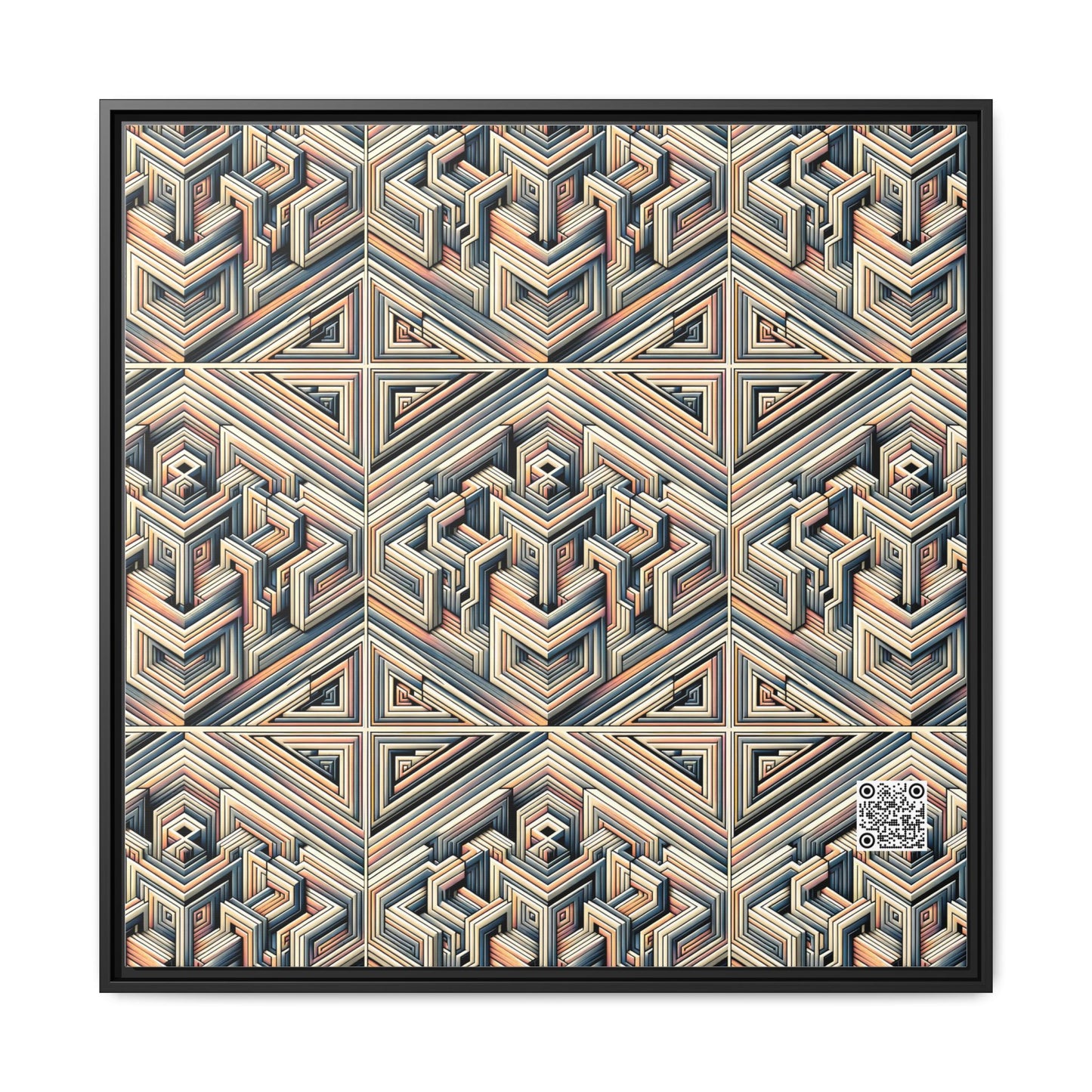 Tech Illusion Graphics Futuristic Artistry Matte Canvas, Framed (multi-color) - 8404 Design-52 A