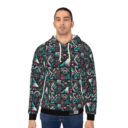 Digital Artistry Digital-native Streetwear Pullover Hoodie - 8404 Design-60