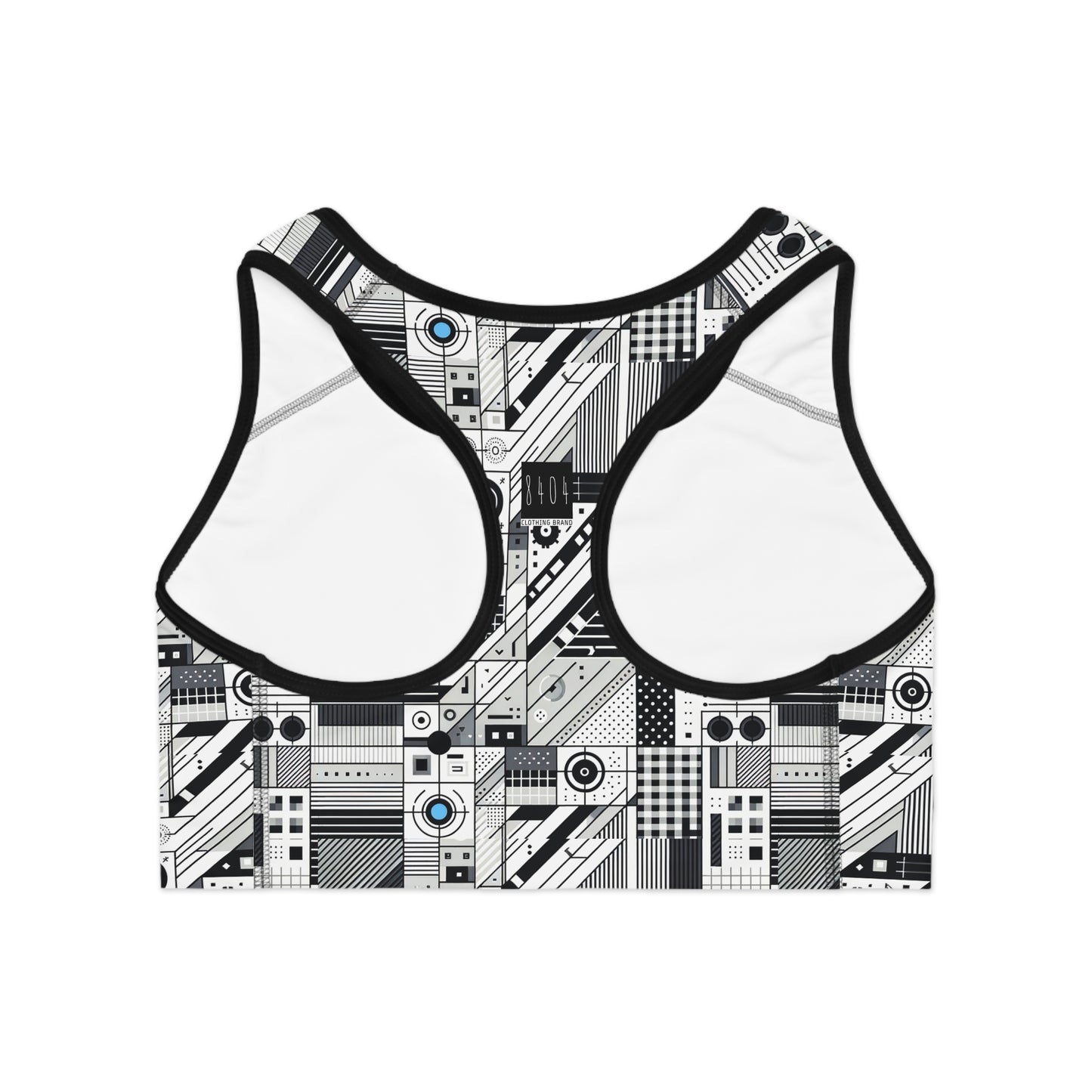 Digital Minimalism Minimalist Tech Sports Bra - 8404 Design-52