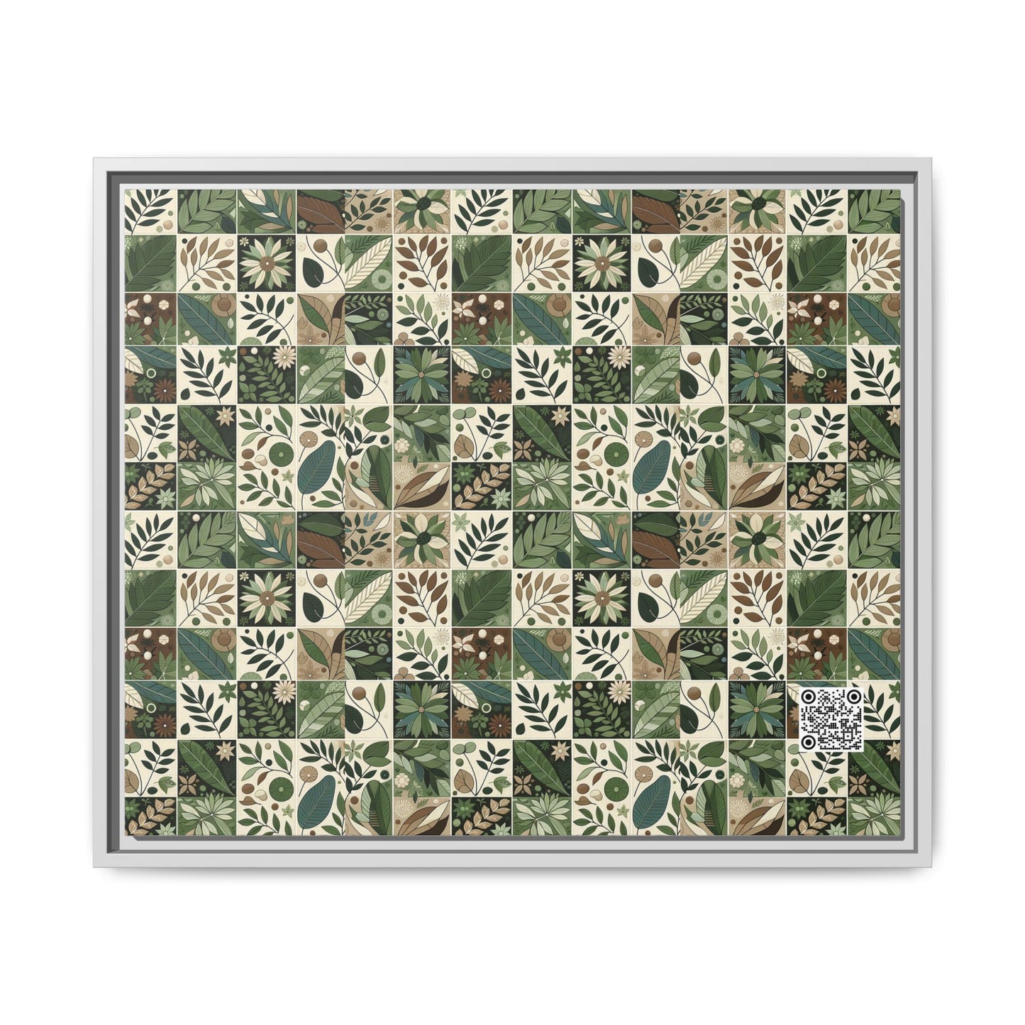 Streetwear Sustainability Environmentally Conscious Streetwear with a Natural Aesthetic Matte Canvas, Framed (multi-color) - 8404 Design-57 B