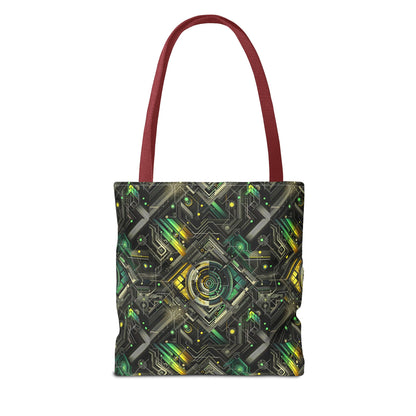 Tech Noir Graphics Tech-Inspired Streetwear Tote Bag - 8404 Design-57