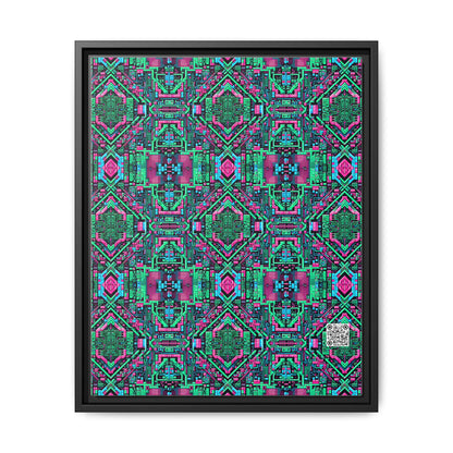 Digital Glitch Vibes Tech-Inspired Streetwear Matte Canvas, Framed (multi-Color) - 8404 Design-71 A