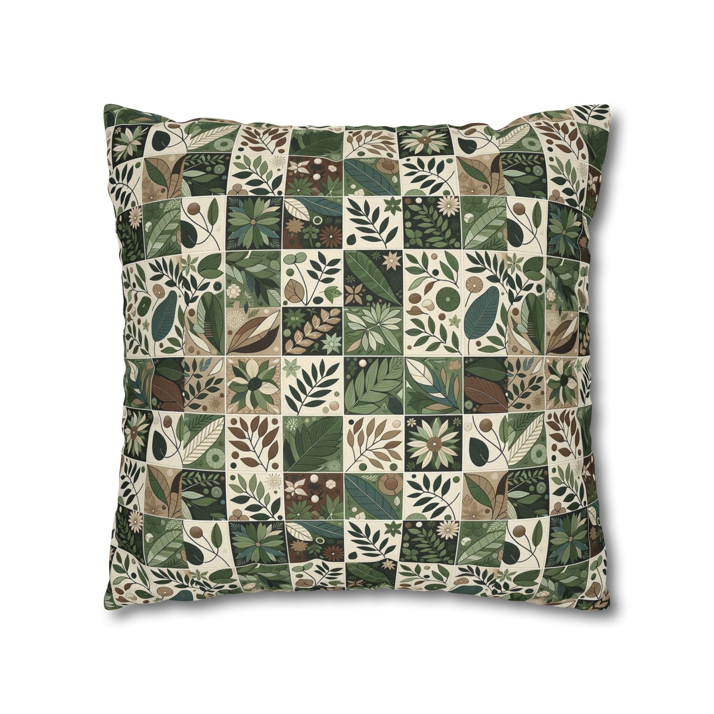 Streetwear Sustainability Environmentally Conscious Streetwear with a Natural Aesthetic Spun Polyester Square Pillowcase - 8404 Design-57