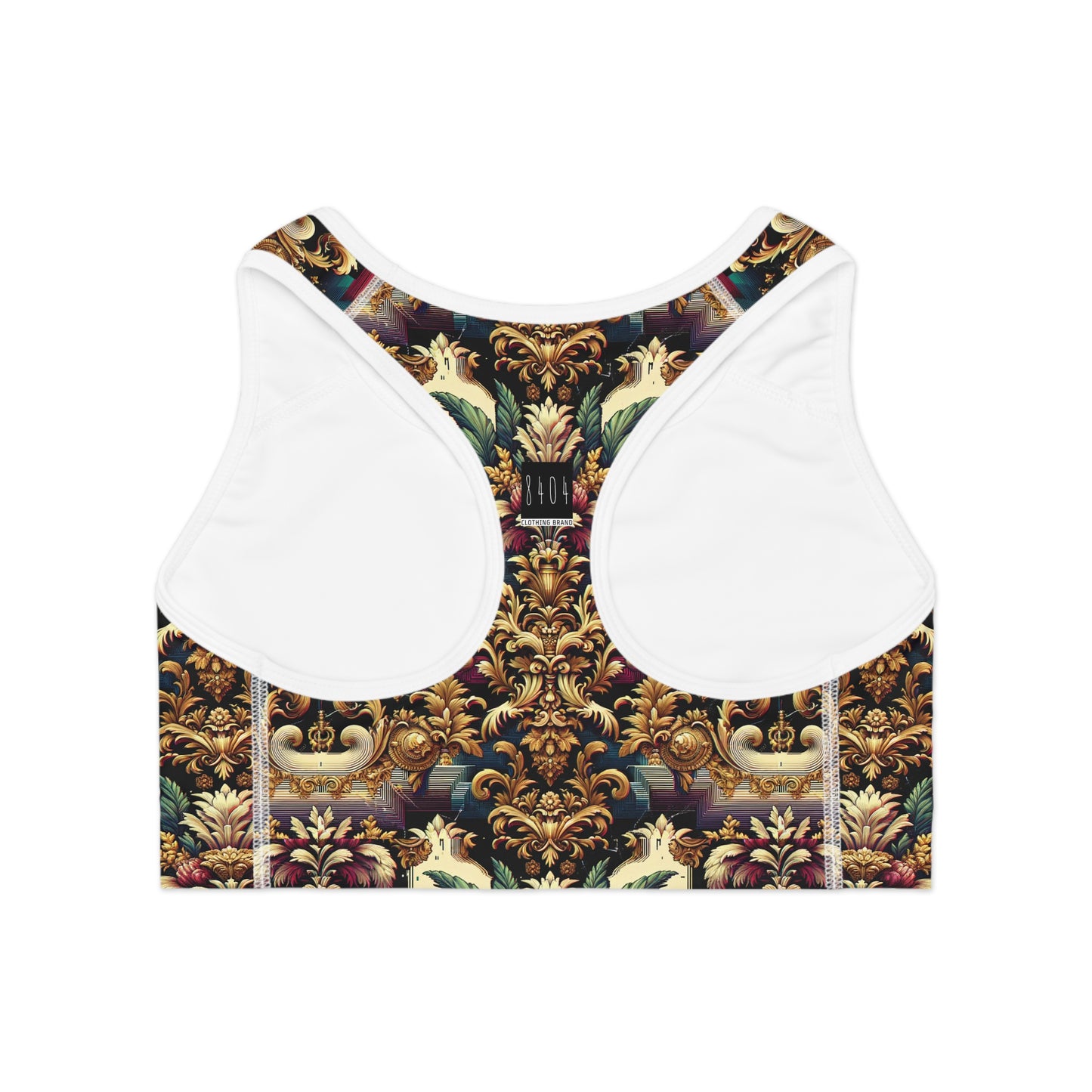 Digital Renaissance Modern Baroque Fusion Sports Bra - 8404 Design-60