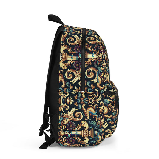 Digital Renaissance Modern Baroque Fusion Backpack - 8404 Design-57