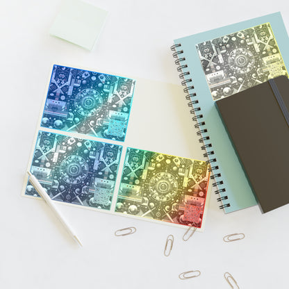 Tech-Inspired Graphic Tees Tech-Forward Streetwear Sticker Sheets - 8404 Design-64