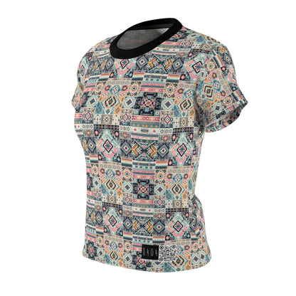 Digital Artisanal Fusion Digital Artisanal Women's Cut & Sew Tee - 8404 Design-55