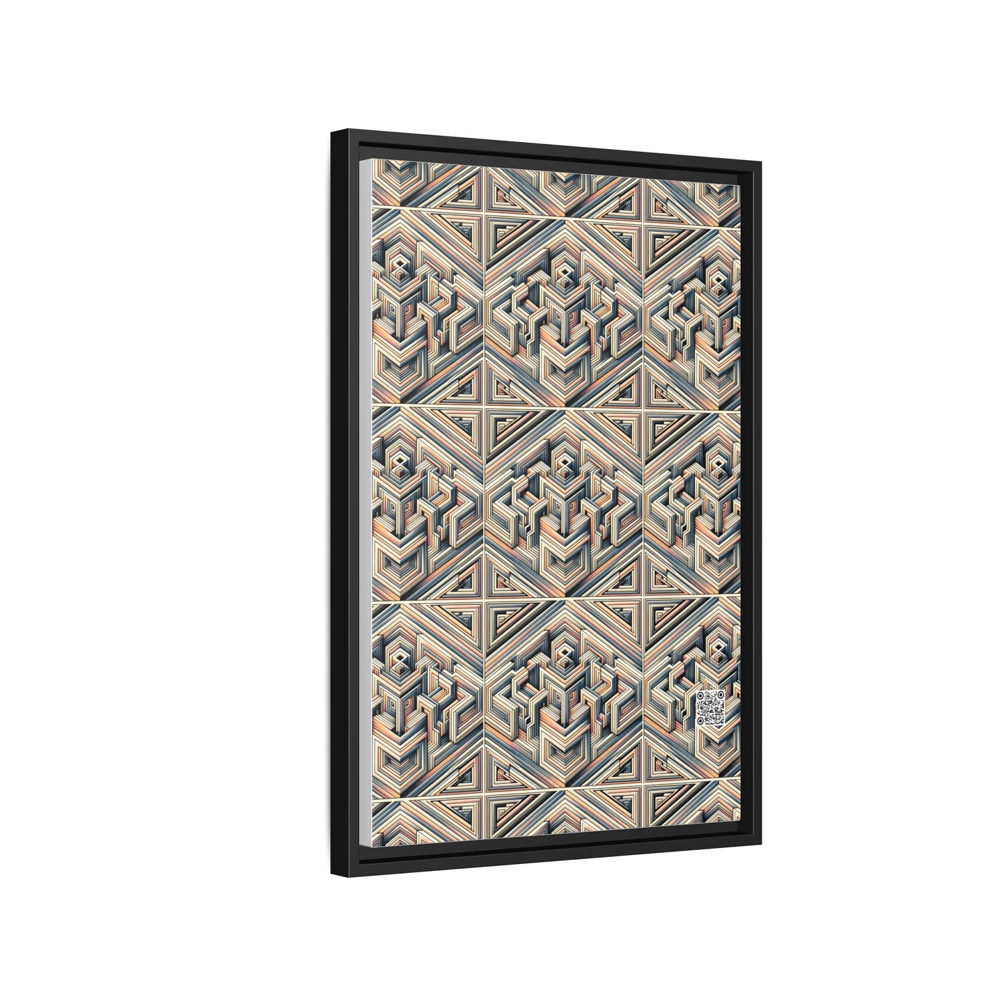 Tech Illusion Graphics Futuristic Artistry Matte Canvas, Framed (multi-color) - 8404 Design-52 B