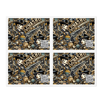 Cowboy Chic Revival Bold Western Glam Sticker Sheets - 8404 Design-46