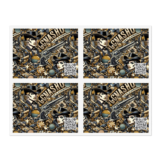 Cowboy Chic Revival Bold Western Glam Sticker Sheets - 8404 Design-46
