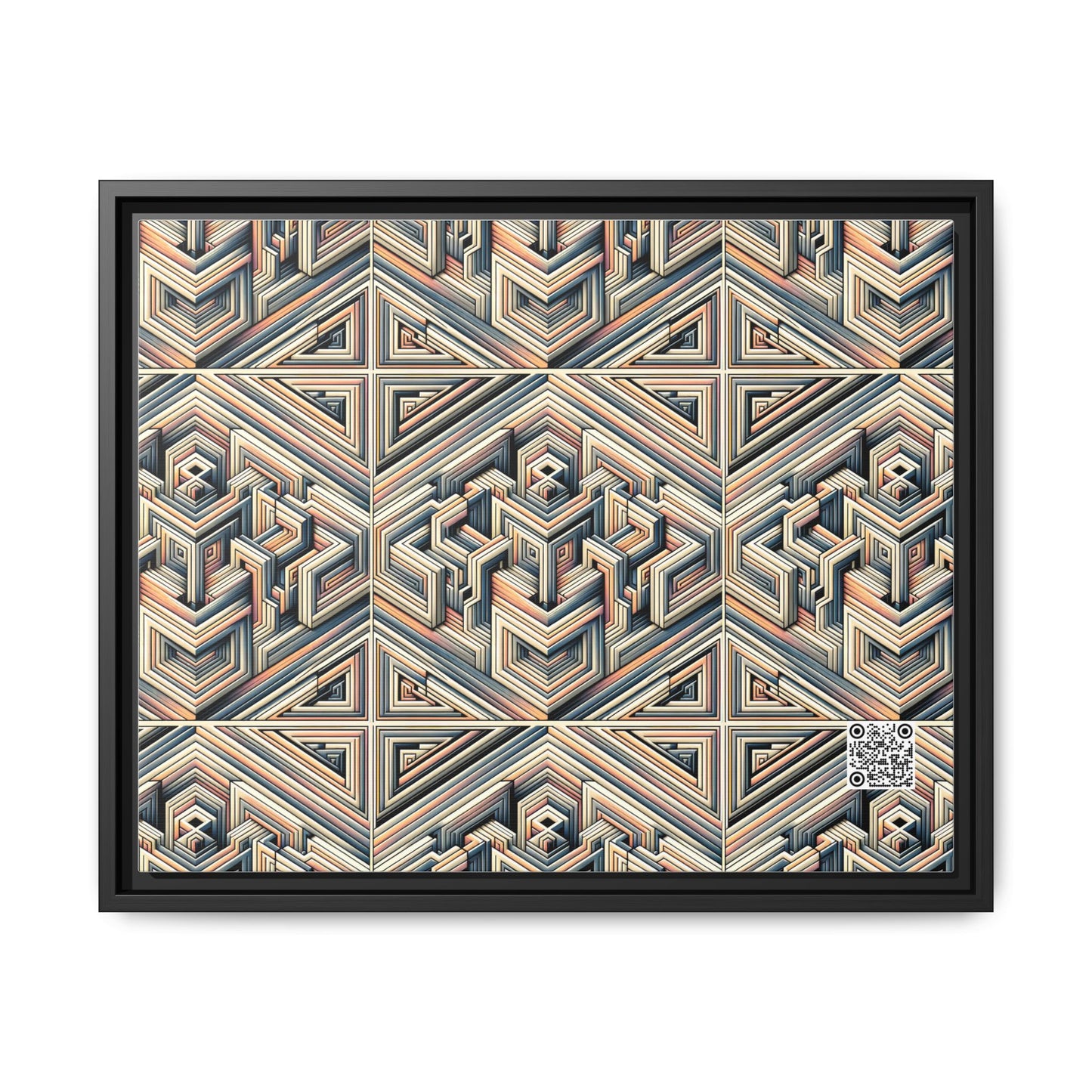 Tech Illusion Graphics Futuristic Artistry Matte Canvas, Framed (multi-color) - 8404 Design-52 A