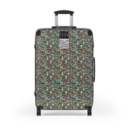 Skate Culture Revival Urban Retro Cool Suitcase - 8404 Design-61