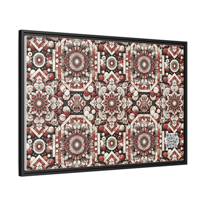 Neo Jomon Sculptural Aesthetics Artisanal Streetwear Matte Canvas, Framed (multi-Color) - 8404 Design-55 A