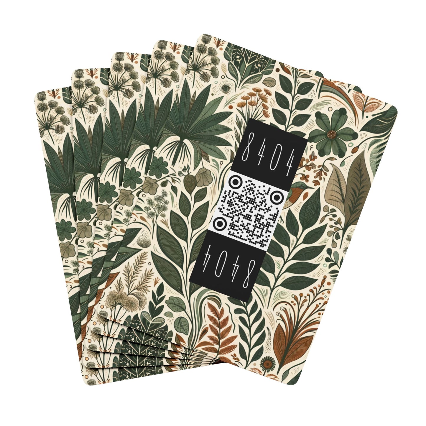 Urban Jungle Nature Meets Streetwear Poker Playing Cards - 8404 Design-61 B
