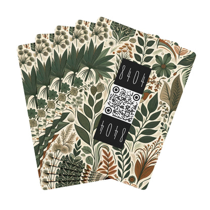 Urban Jungle Nature Meets Streetwear Poker Playing Cards - 8404 Design-61 B