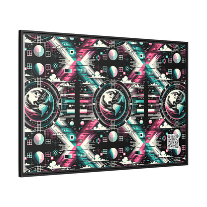 Digital Artistry Digital-native Streetwear Matte Canvas, Framed (multi-color) - 8404 Design-62 A