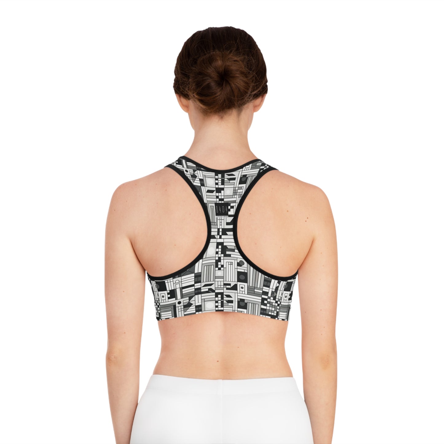 Digital Minimalism Minimalist Tech Sports Bra - 8404 Design-43
