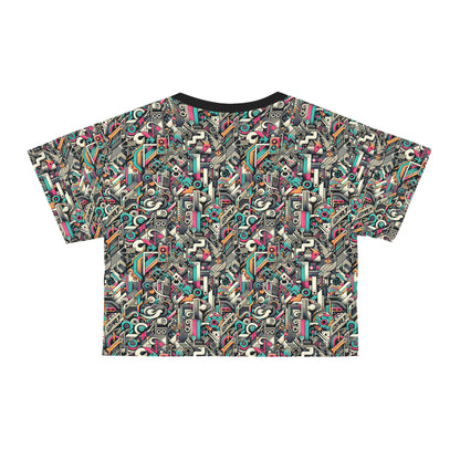Digital Street Art Urban Street Style Crop Tee - 8404 Design-74