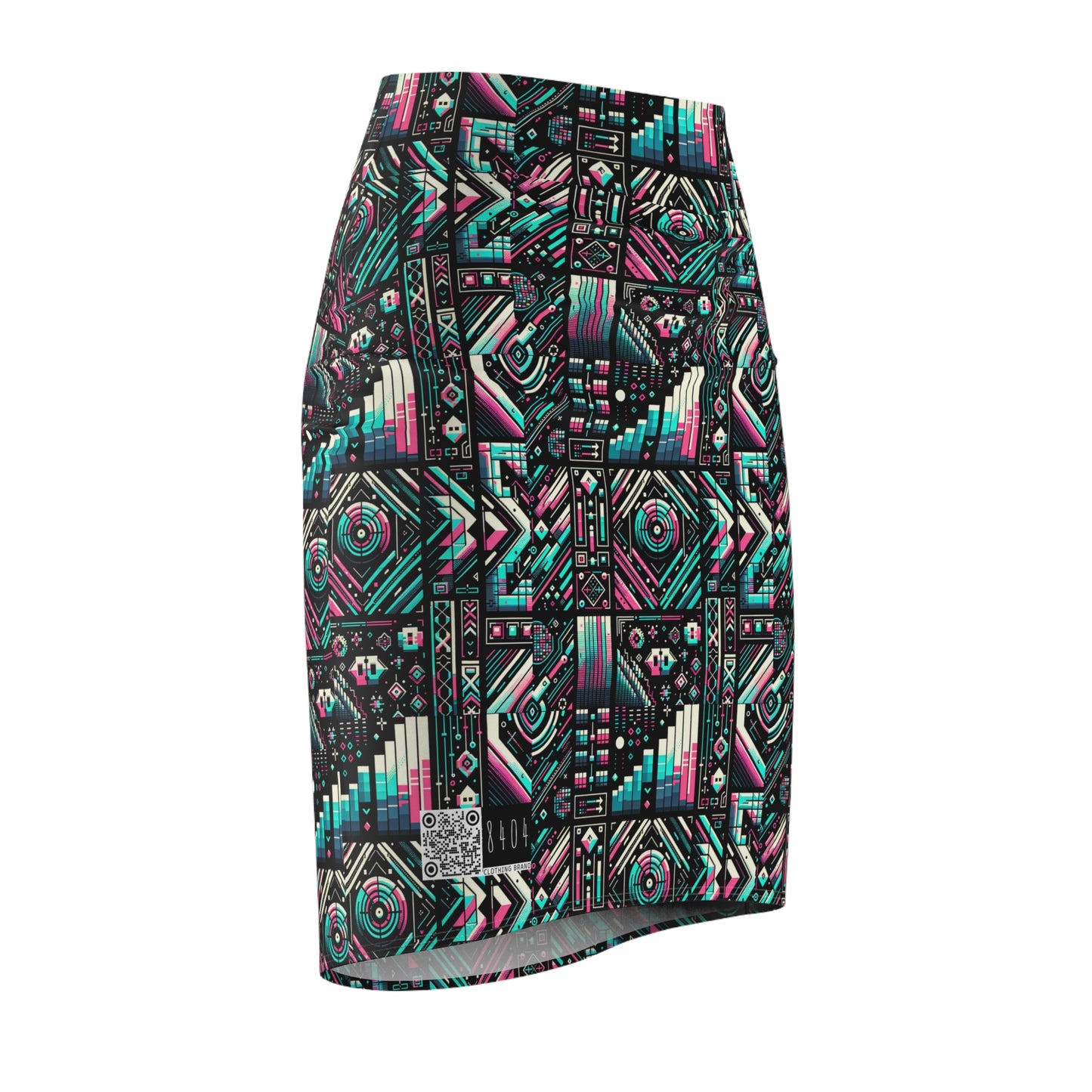 Digital Artistry Digital-native Streetwear Women's Pencil Skirt - 8404 Design-60